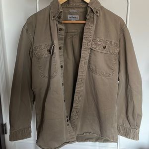 Vintage Carhartt Tan Oversized Work Shirt
